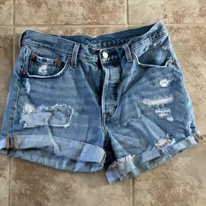 Denim shorts